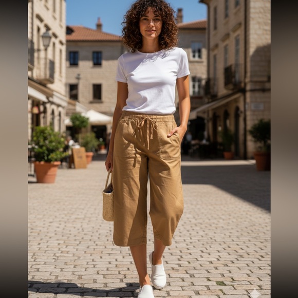 Lane Bryant Pants - Lane Bryant Tan Capris size 22